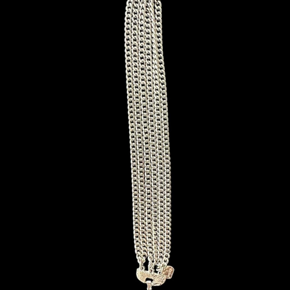 Judy Lee Vintage Silver Tone Multi Chain Bracelet