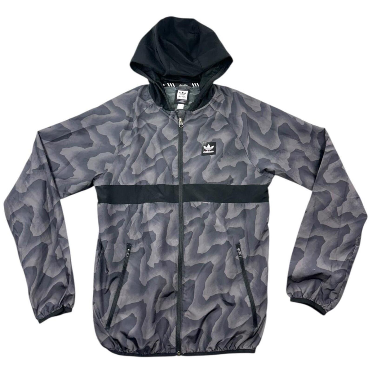 Adidas Originals BB Warp Wind Jacket Black Gray Camouflage Full Zip