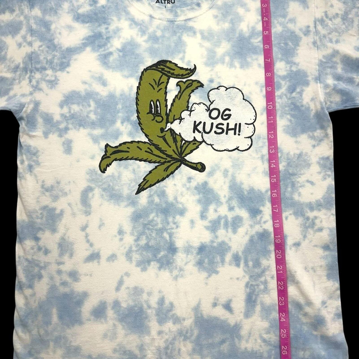 Altru Apparel OG Kush Tie Dye Streetwear T Shirt Blue White