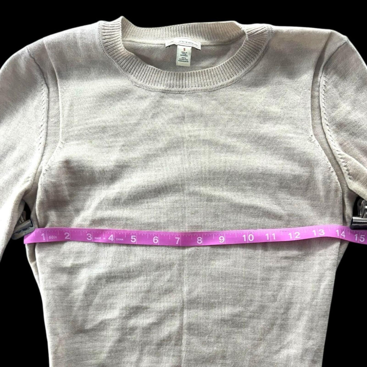 Gap Extra Fine Merino Wool Crewneck Sweater in Light Beige