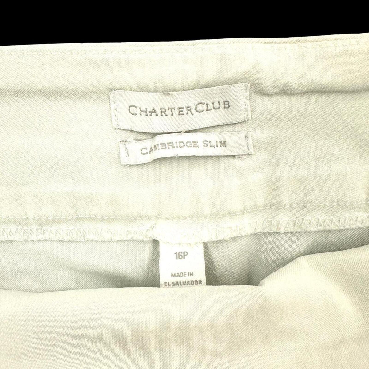 Charter Club White Ankle Pants Slim Fit