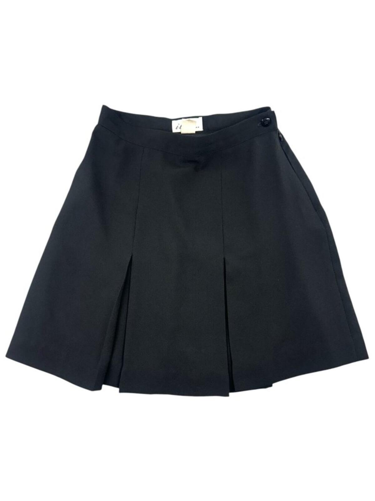 item Vintage Black High Waisted Pleated Schoolgirl Mini Skirt