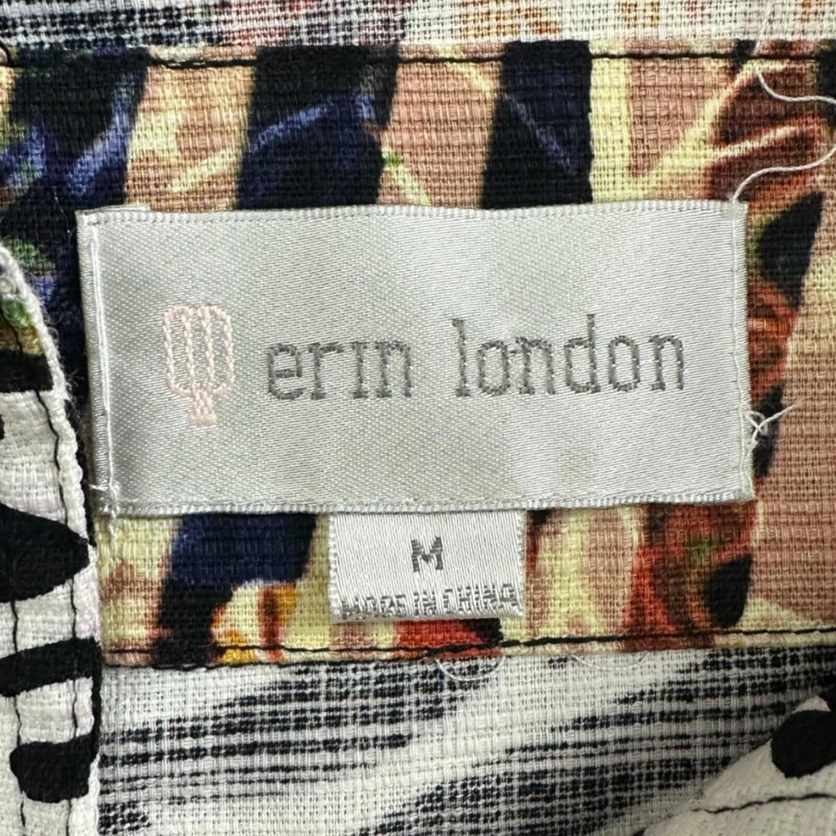 Erin London Animal Print Patchwork Jacket Cotton Blend Safari Boho Shack