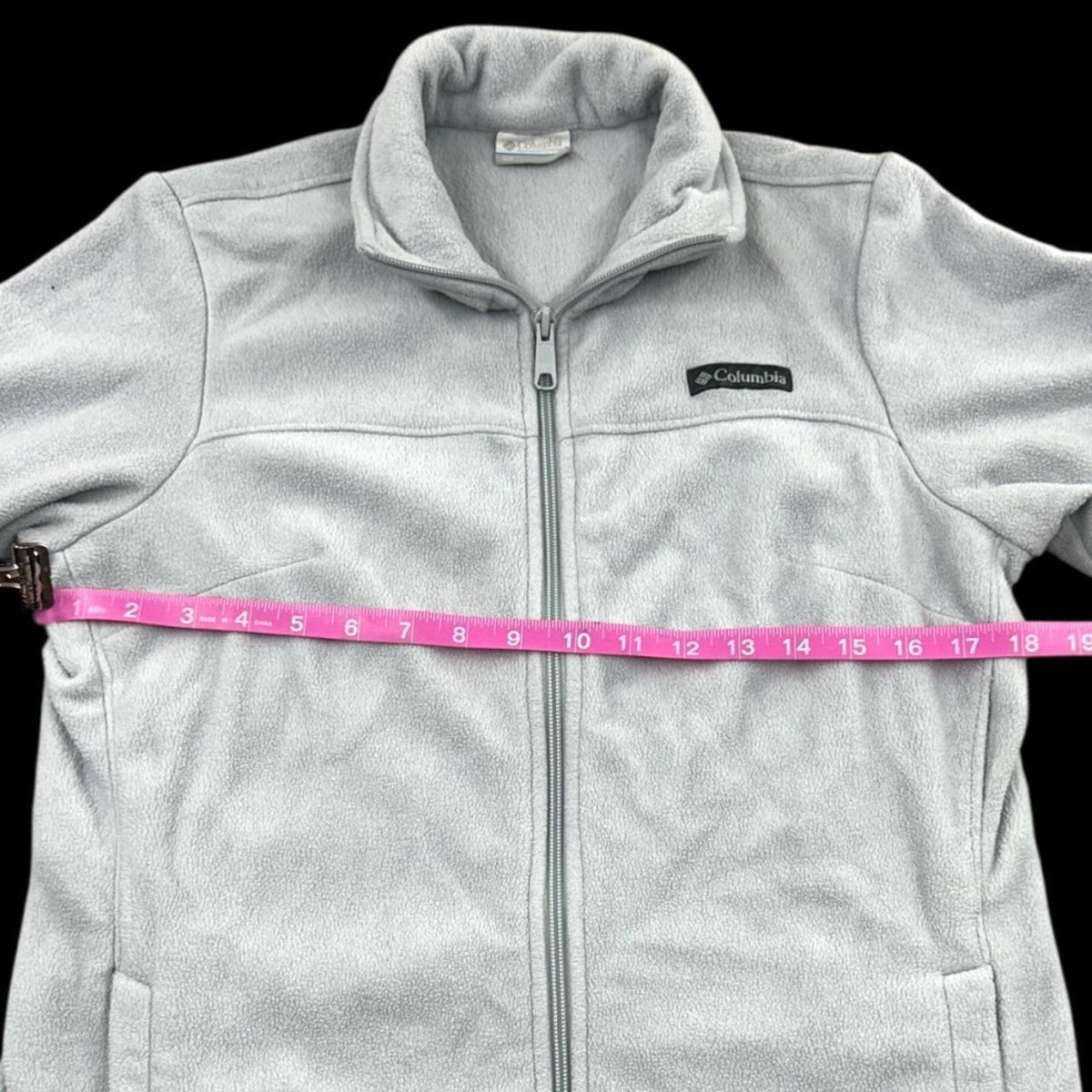Columbia Benton Springs Full Zip Gray Fleece Jacket Sporty Lounge
