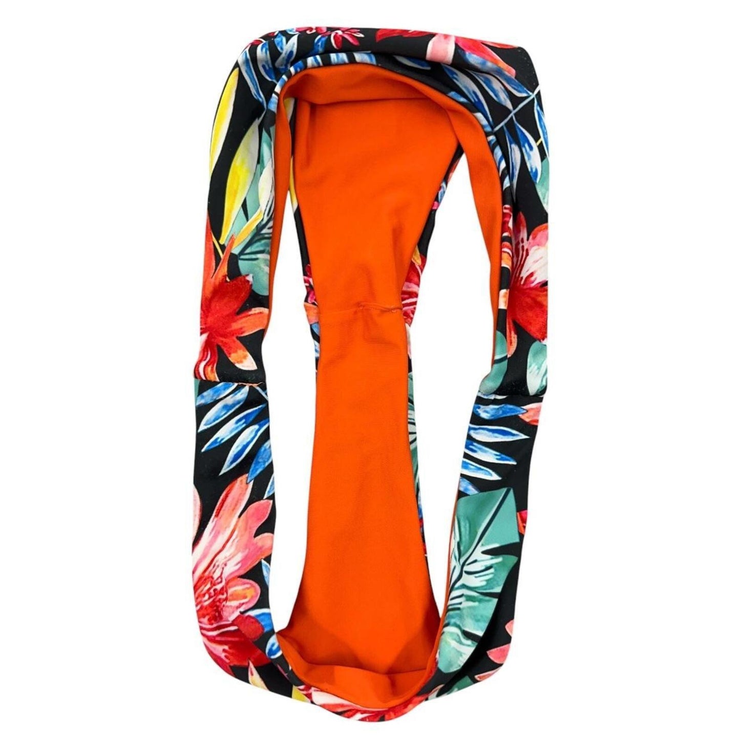 Tropical Floral Bikini Set with High Cut Brazilian Bottoms