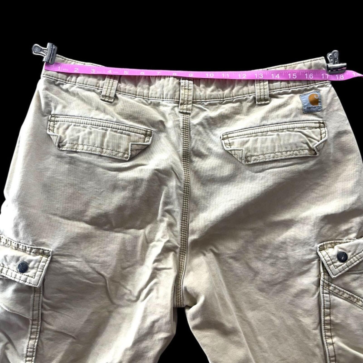 Carhartt Relaxed Fit Cargo Pants Cream Tan Rugged Utility Work