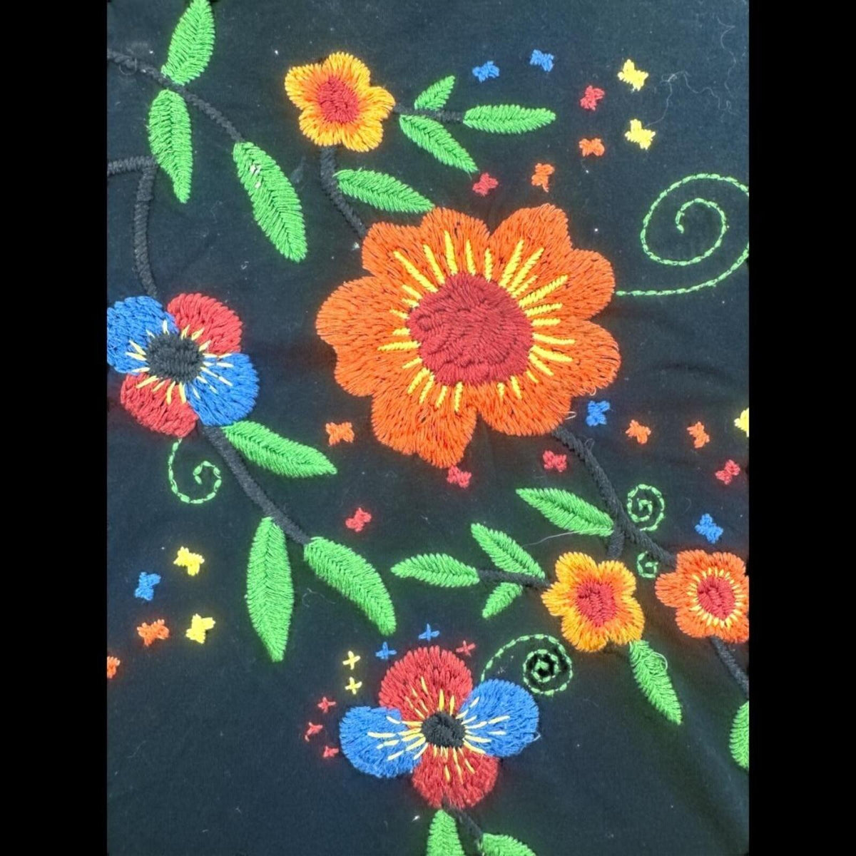 Embroidered Floral T Shirt