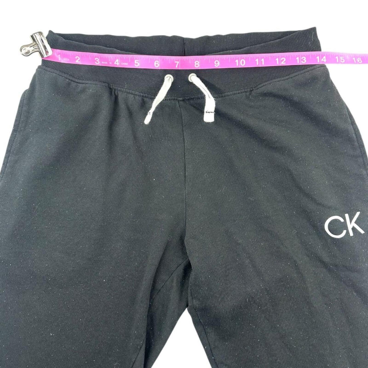 Calvin Klein Black Joggers with Iconic CK Logo Y2K Sporty