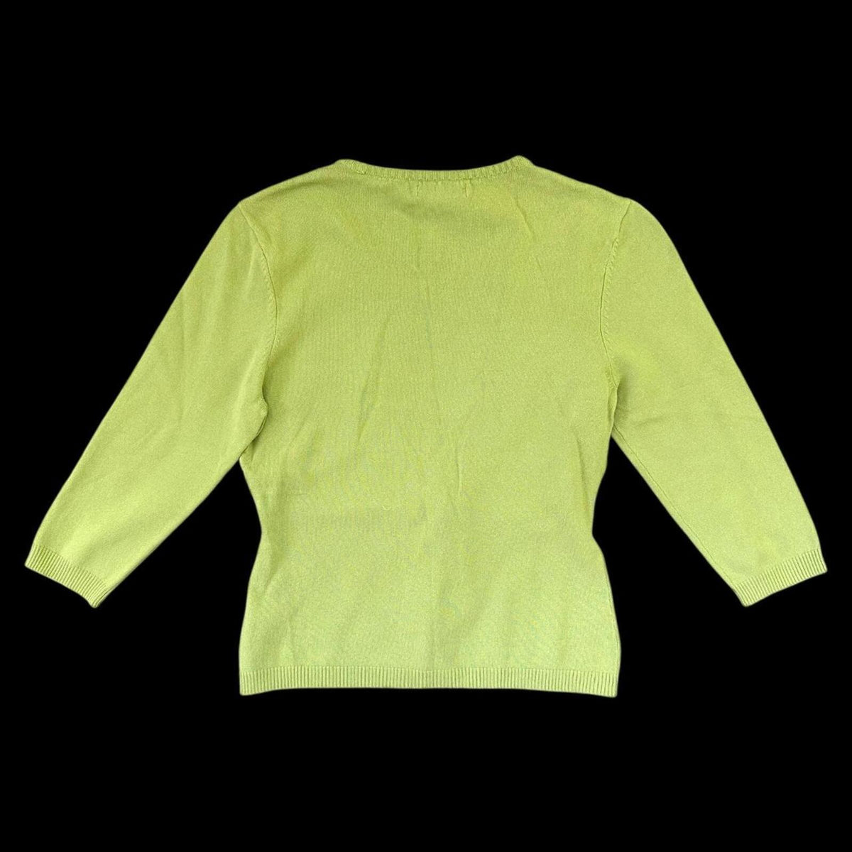 Worthington Green Tie-Front Cardigan Top Y2K Bohemian Casual Top