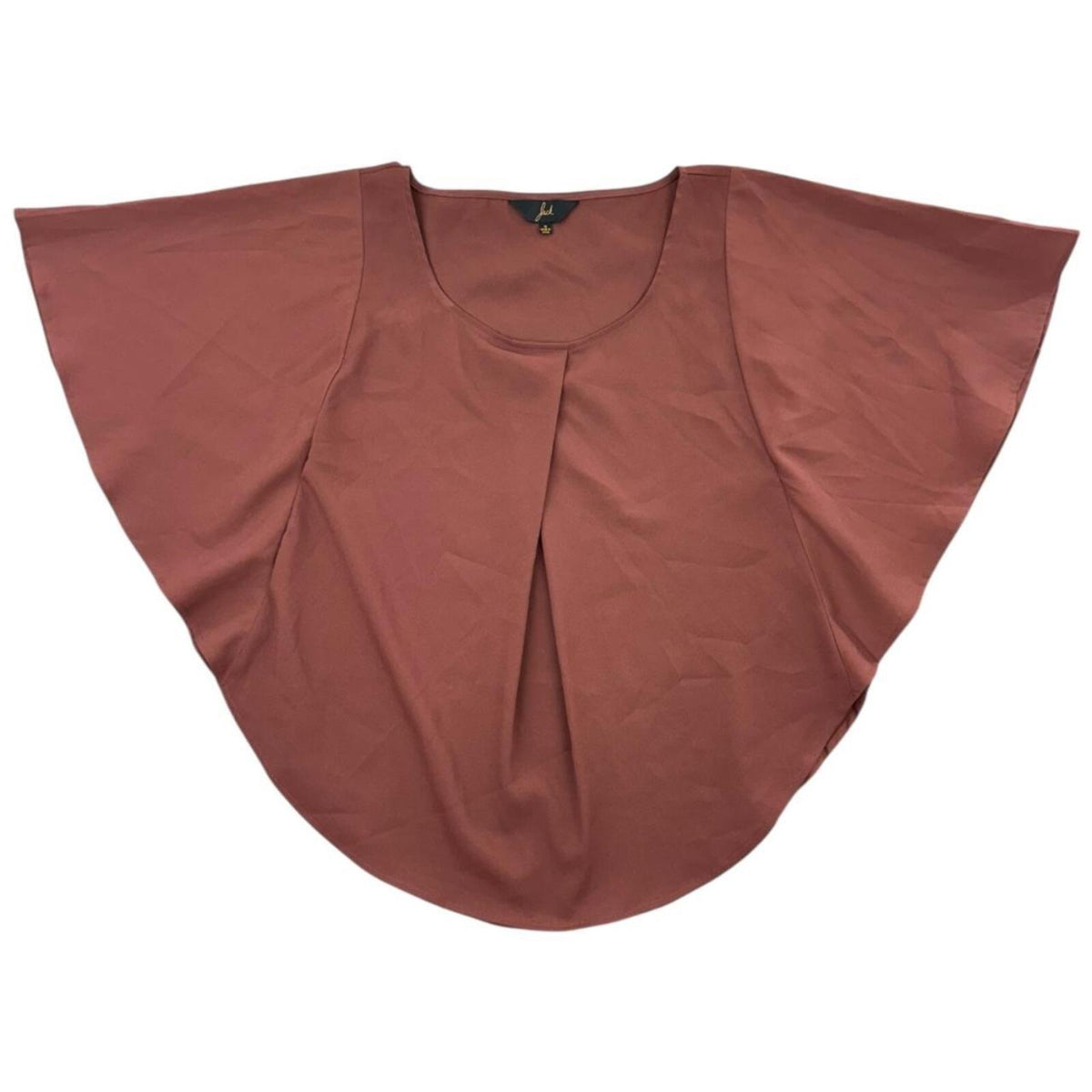 Jack Rusty Brown Drape Sleeve Blouse