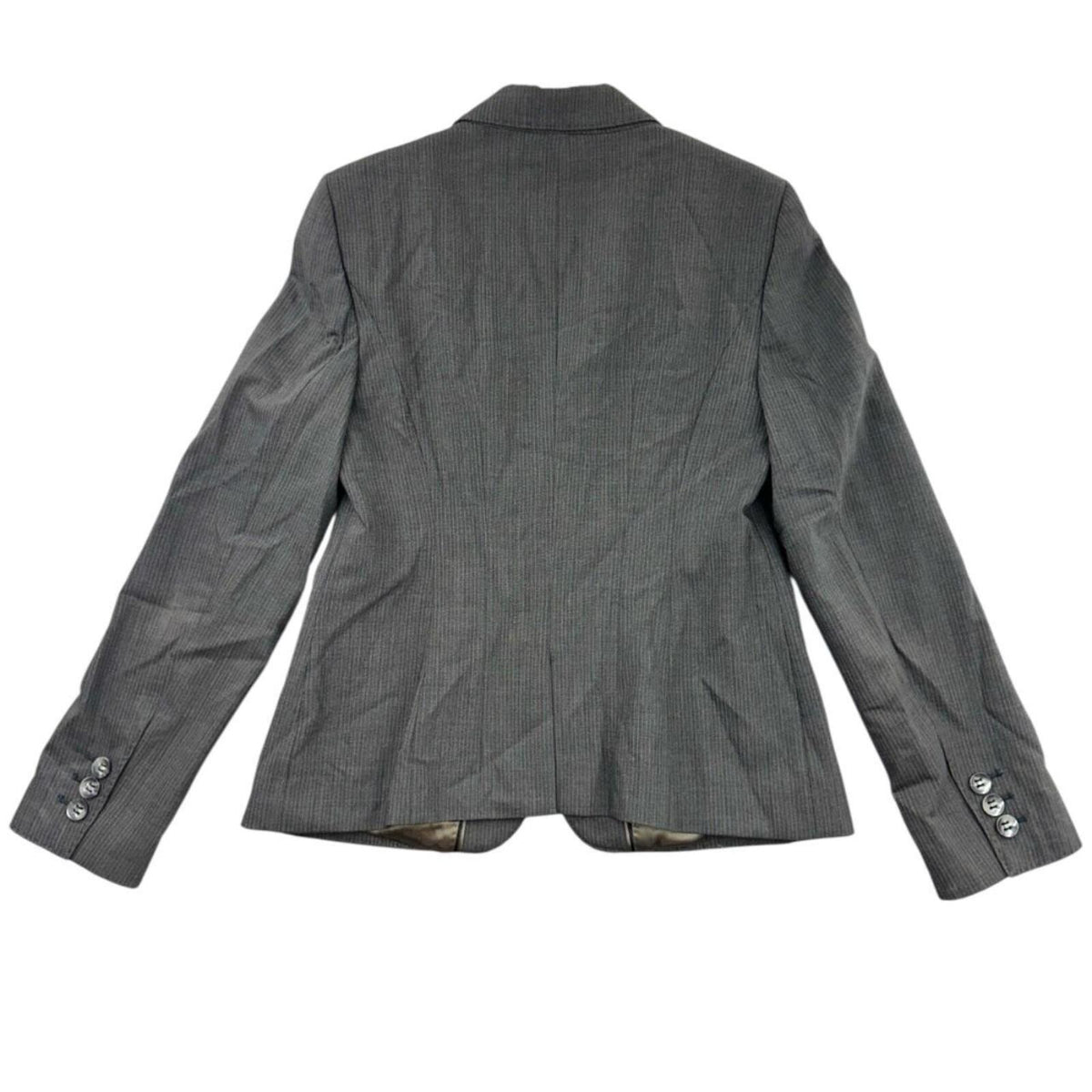 The Limited Gray Pinstripe Blazer Jacket Preppy Minimalist