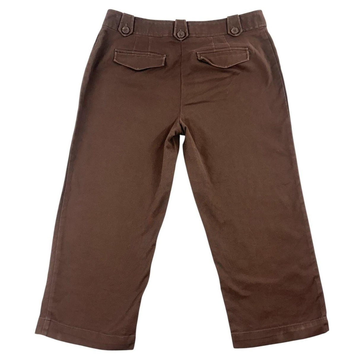 Charter Club Allison Fit Brown Capri Length Cropped Trousers