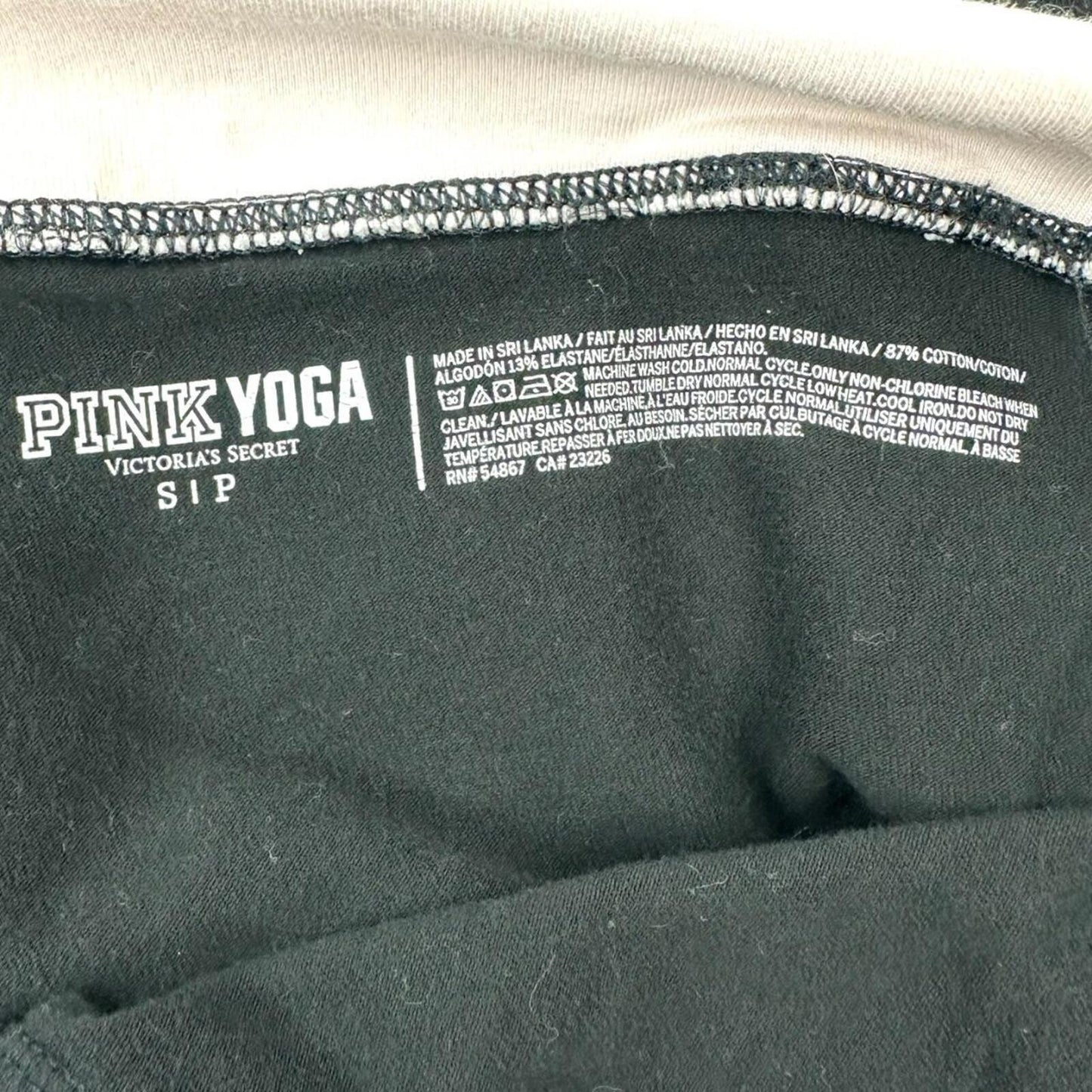 Victoria's Secret PINK Y2K Foldover Leggings with Rhinestone Logo Vintage 2012