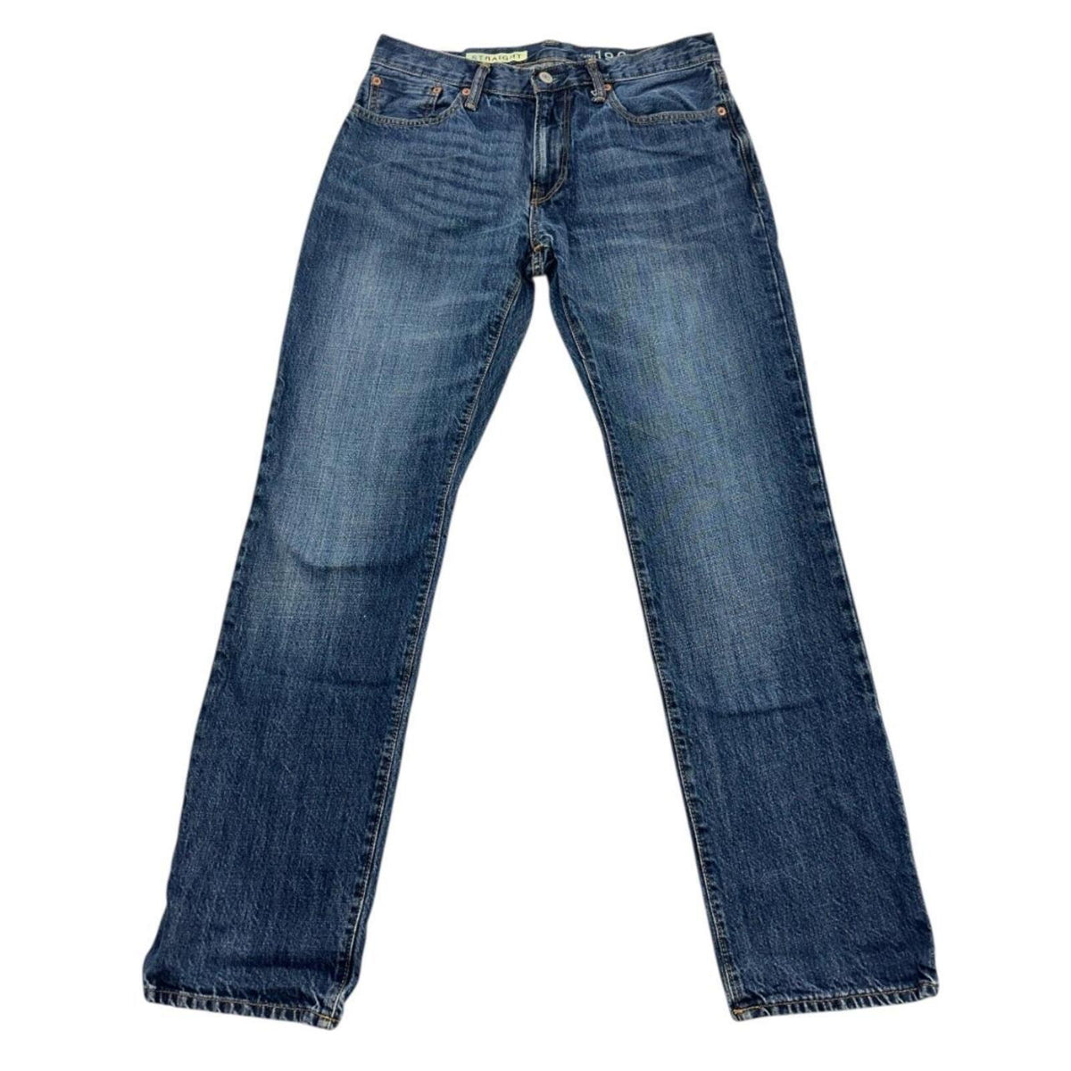 Gap Straight Fit Jeans Medium Indigo Blue Classic Denim Casual
