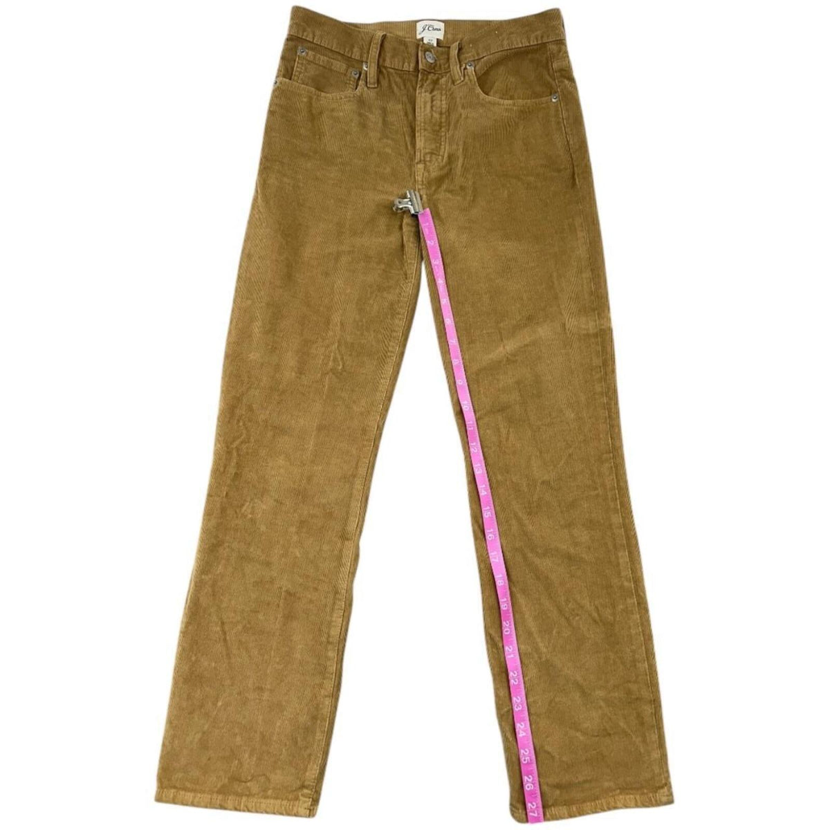 J.Crew Women's Brown Corduroy Pants Straight Leg Preppy Casual Y2K