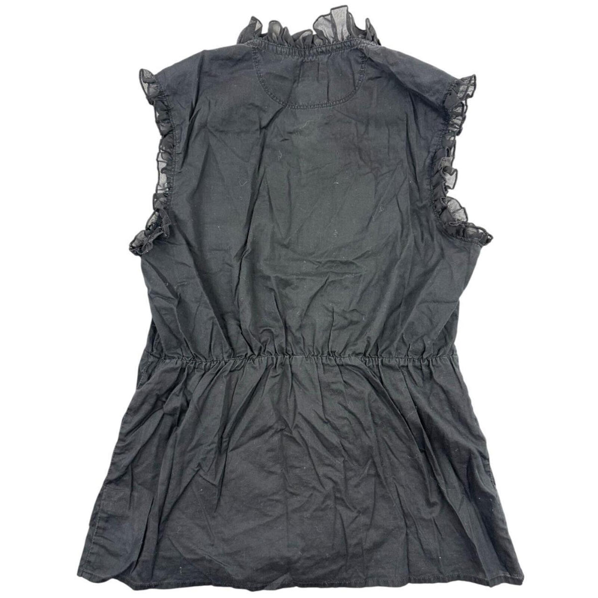 Converse One Star Black Top with Ruffled Collar and Pintuck PleatsY2K Fairycore