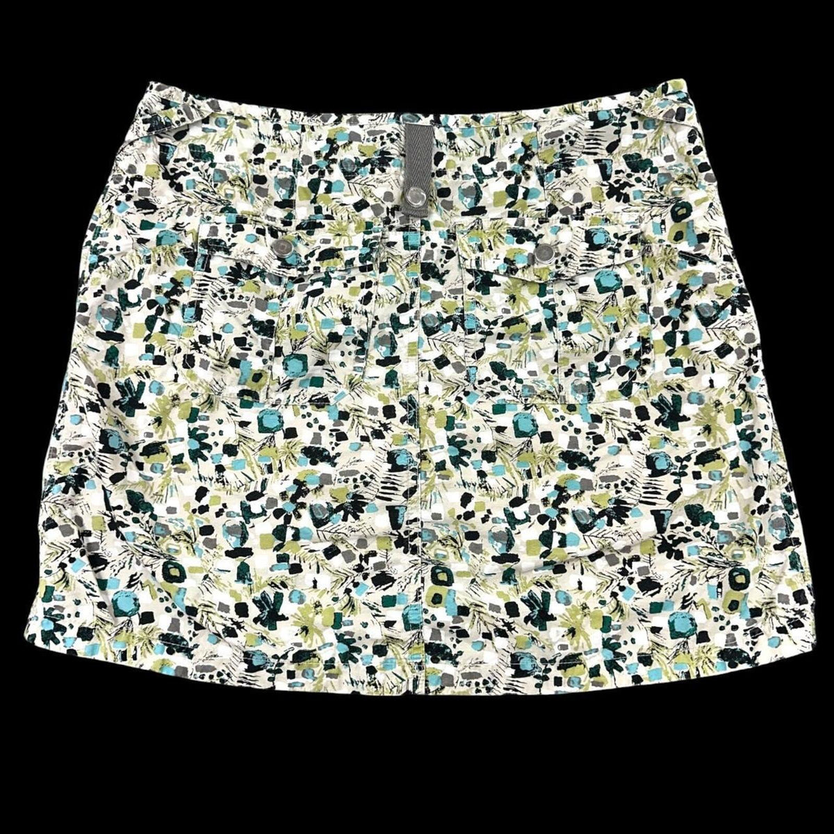 Gander Mountain Skort Abstract Geometric Print Multi Color Sporty