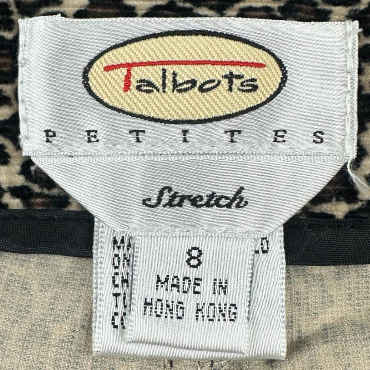 Talbots Leopard Print A Line Skirt Mid Rise