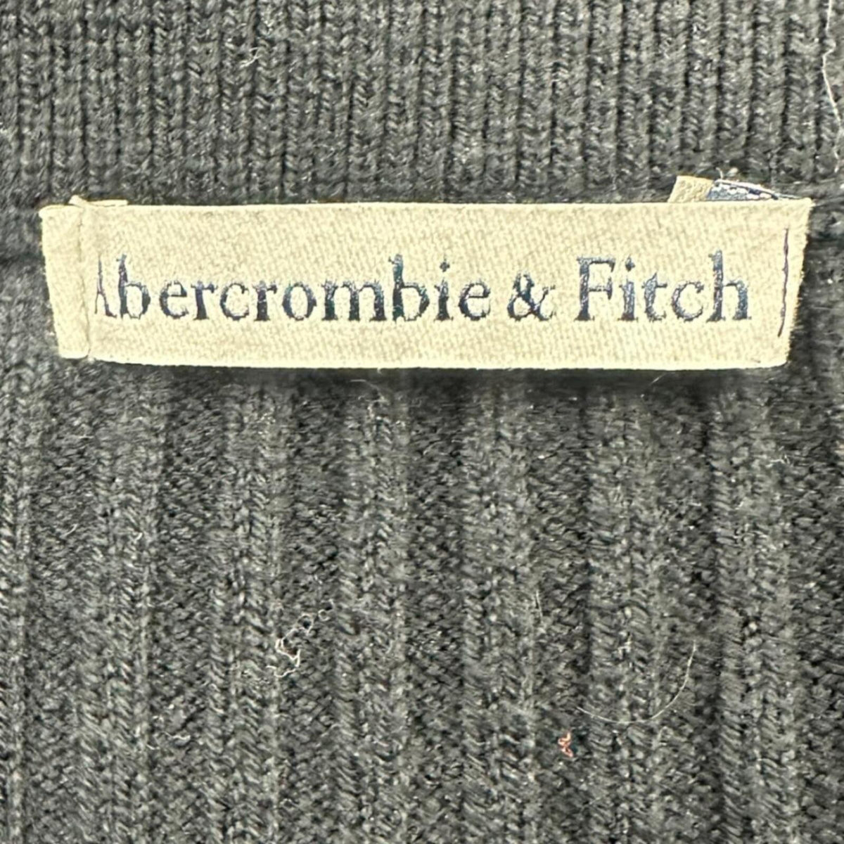 Abercrombie & Fitch Black Ribbed Knit Midi Skirt