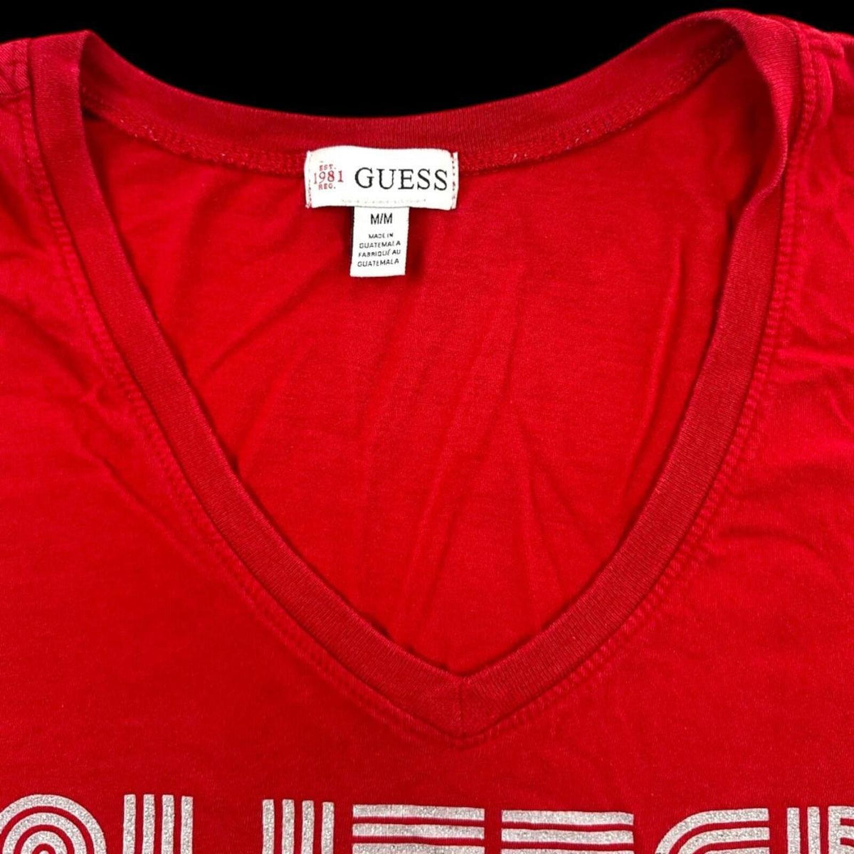 Guess "Glitter Glam Guess" Graphic Tee