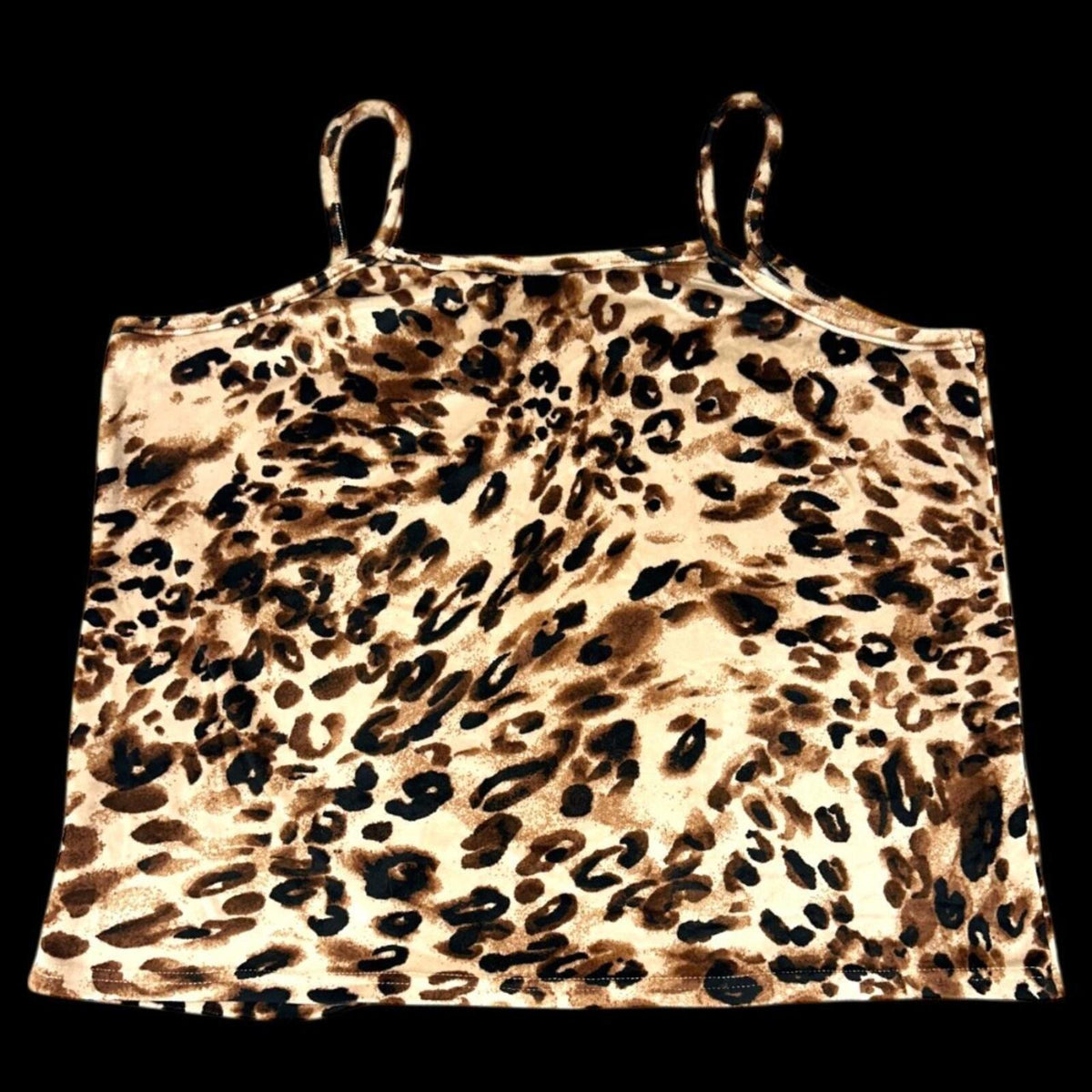 Juicy Couture Leopard Print Camisole Y2K Spaghetti Strap Top