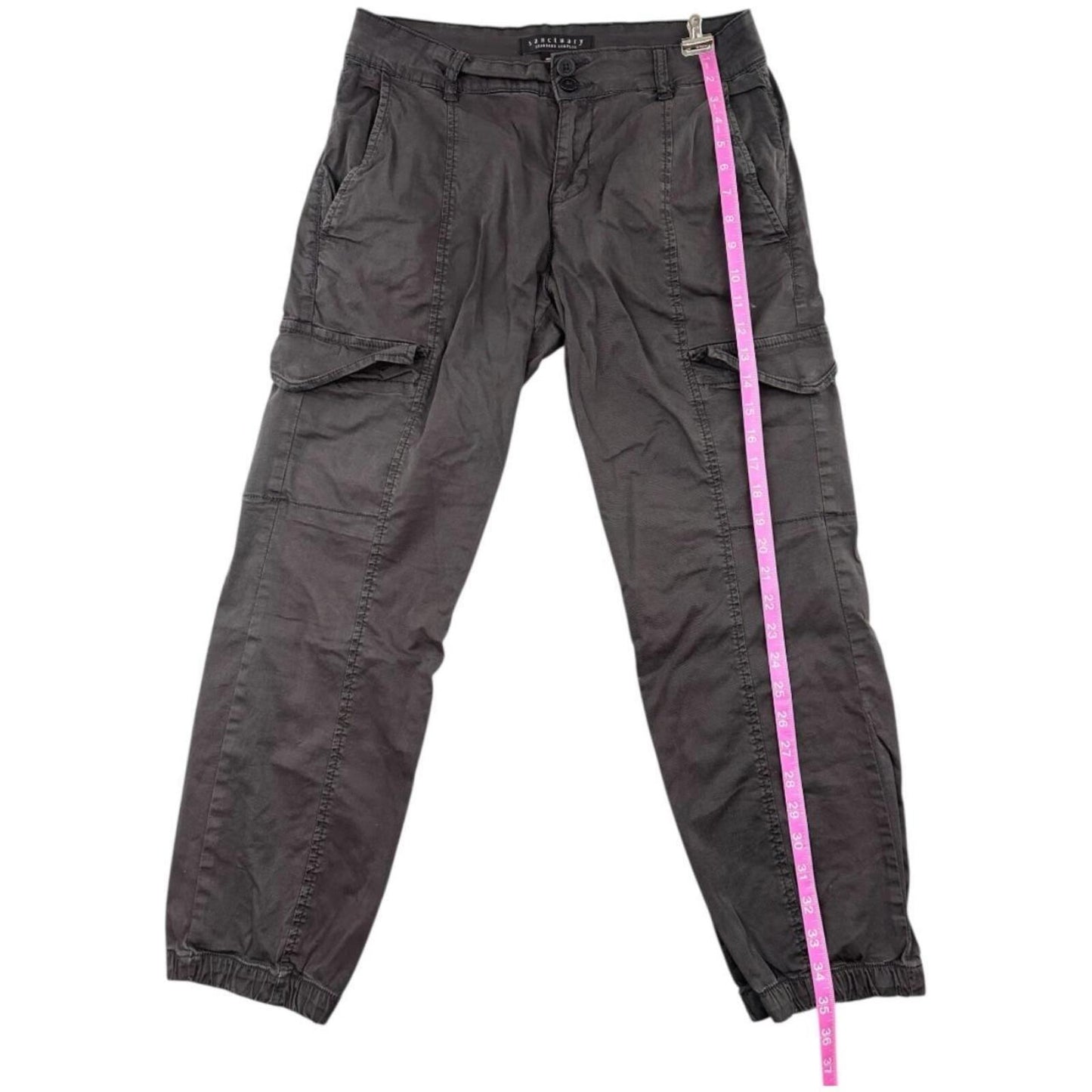Sanctuary Cargo Jogger Pants in Charcoal Gray Y2K Utility Streetwear