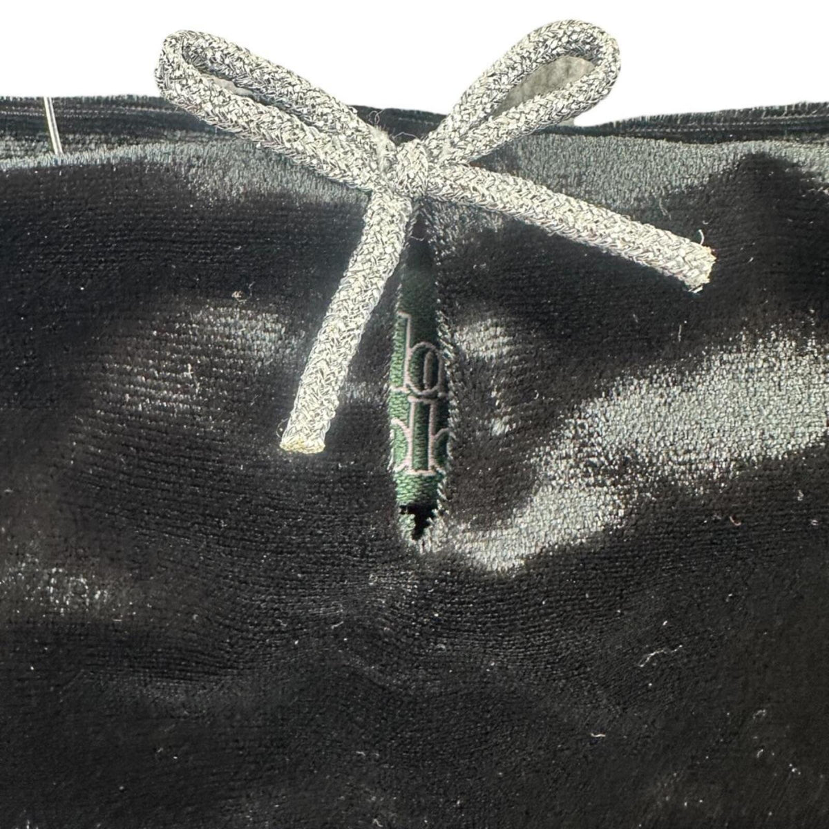 Wild Fable Black Velvet Cropped Tank Top with Silver Bow Y2K Coquette Cottage