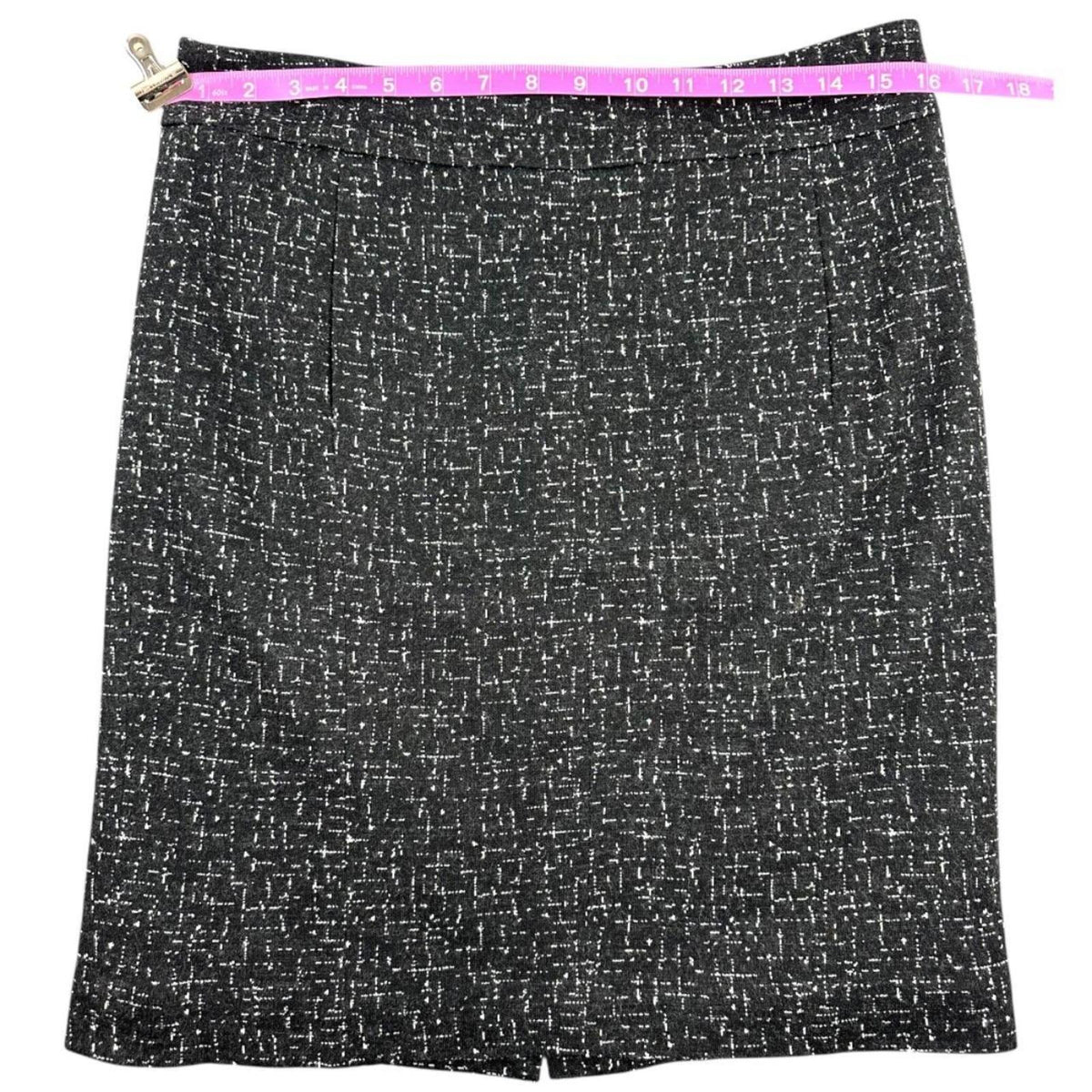 Cynthia Steffe Black and White Textured Tweed Pencil Skirt Classic Preppy