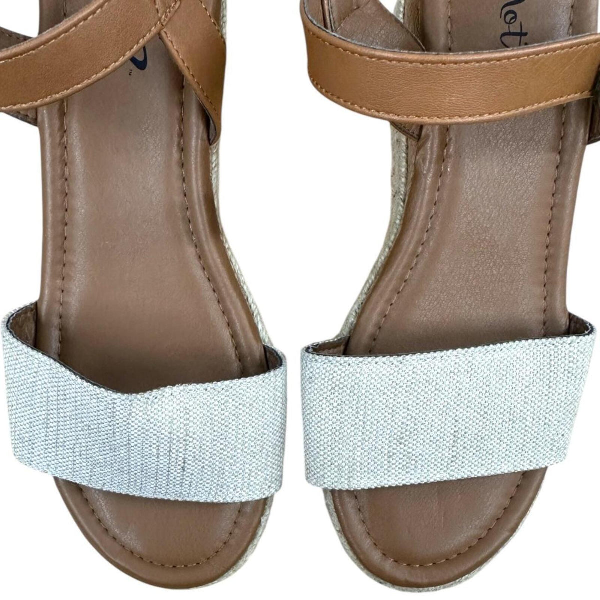 Y-Not Clever Wedge Sandals Bohemian Y2K Fairycore Style White Cream Espadrille
