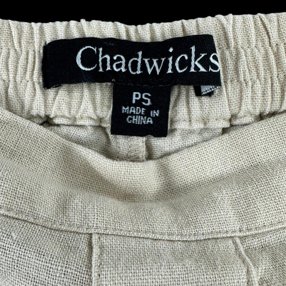 Chadwicks Beige Button Front Midi Skirt Petite Small A Line Elastic Waist Boho