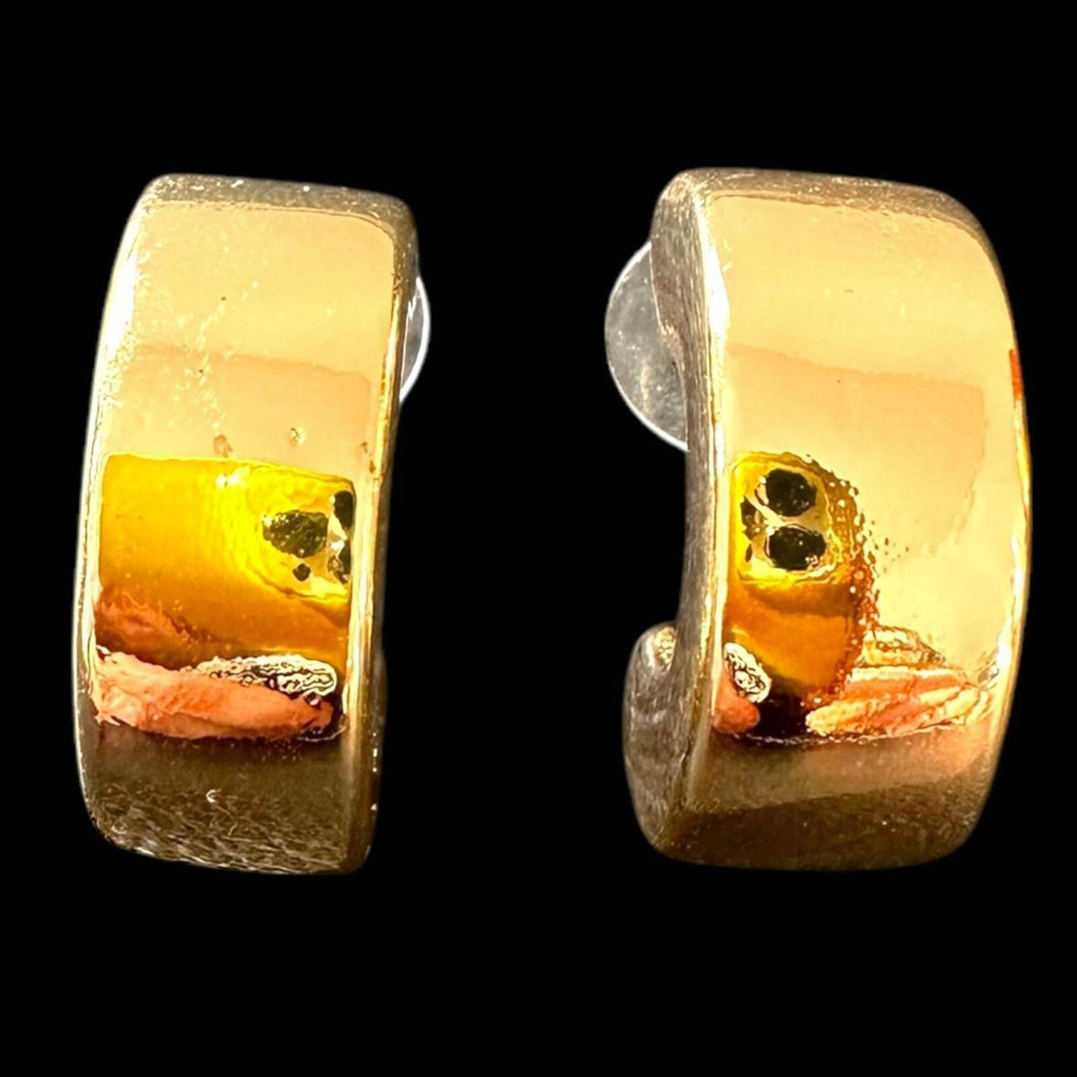 Chunky Gold Hoop Earrings Bold Statement Fashion Jewelry