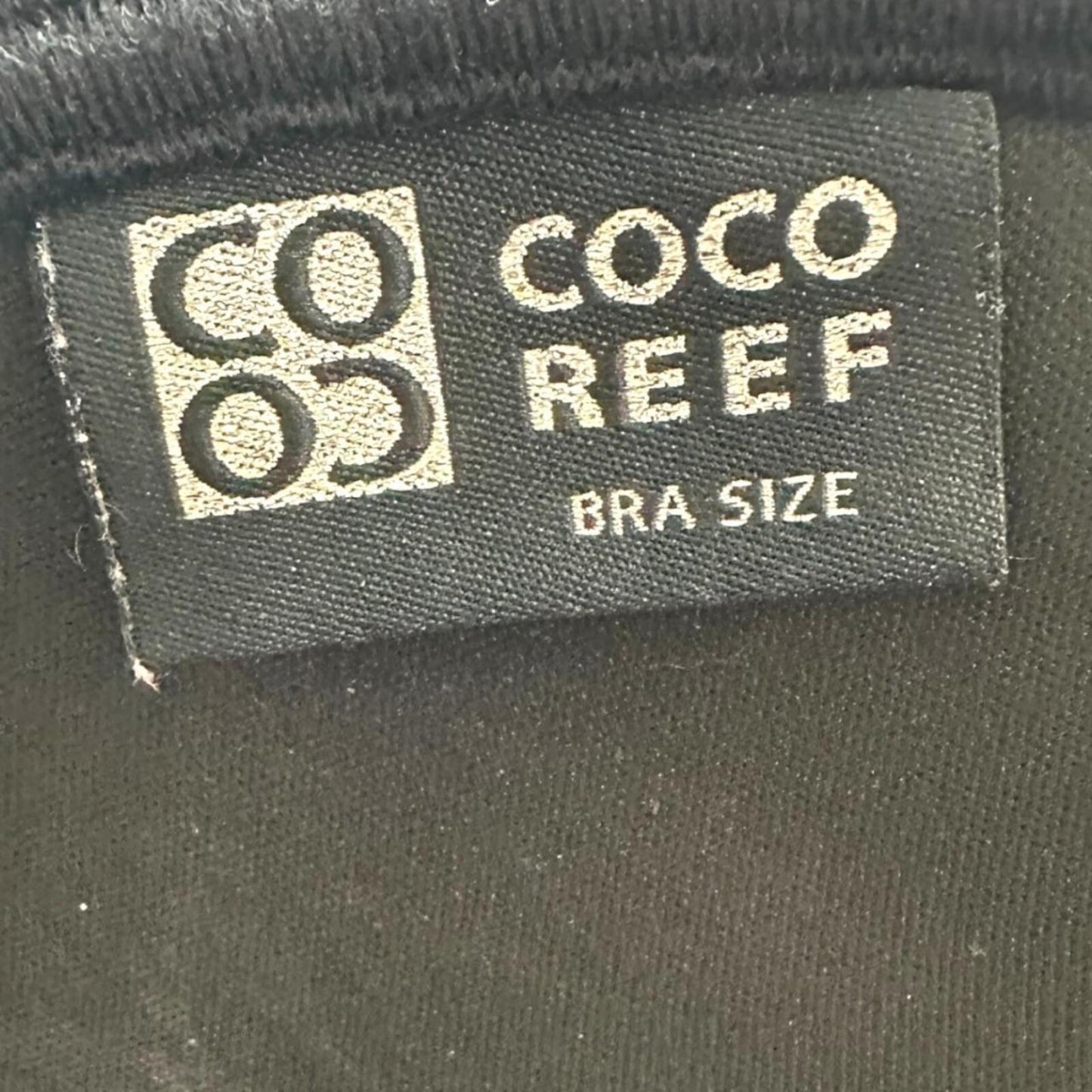Coco Reef Black White Polka Dot Halter Bikini Top Y2K Coquette Cottage