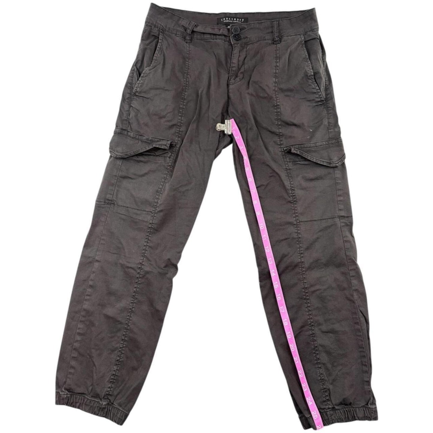Sanctuary Cargo Jogger Pants in Charcoal Gray Y2K Utility Streetwear