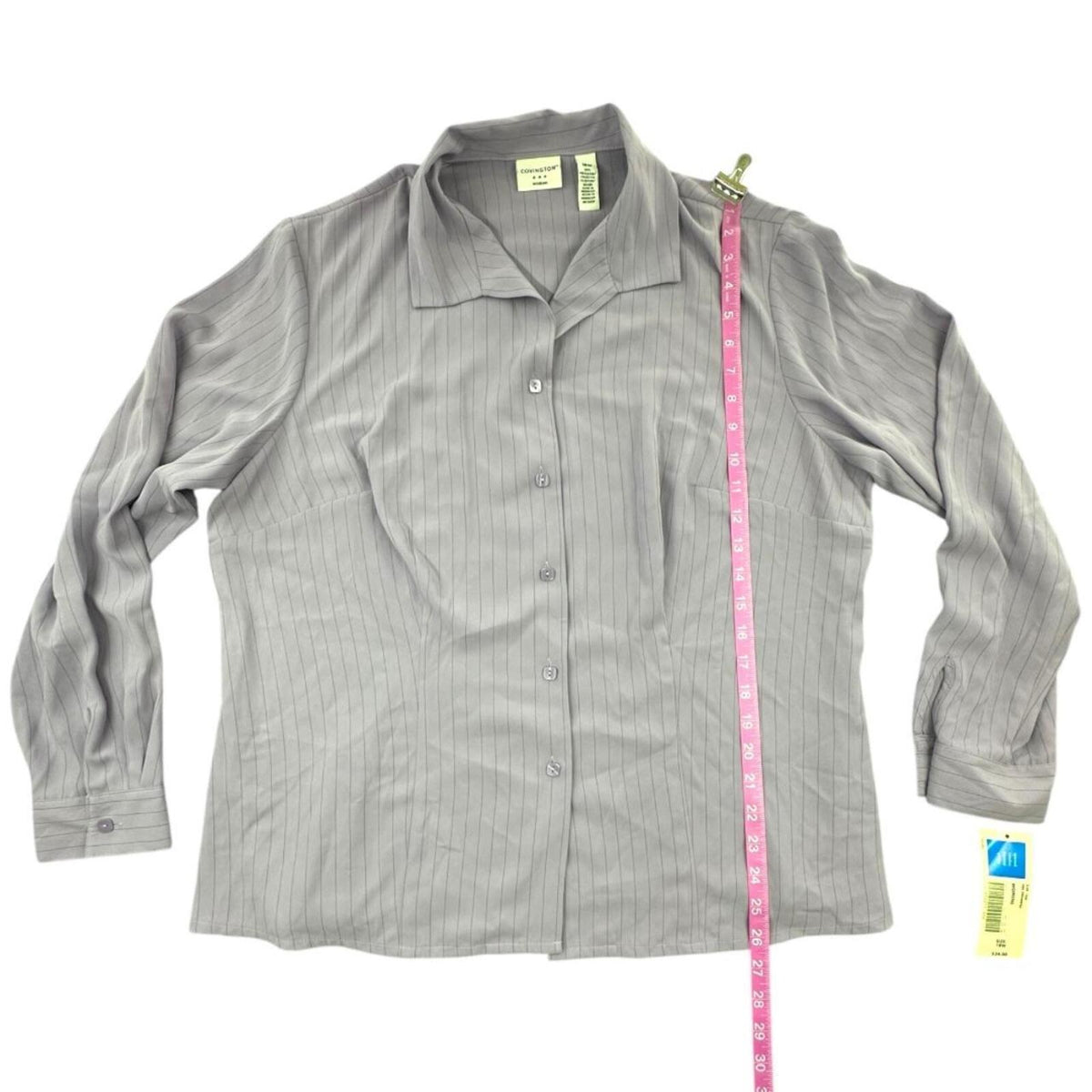NWT Covington Lavender Pinstriped Long Sleeve Button Down Shirt