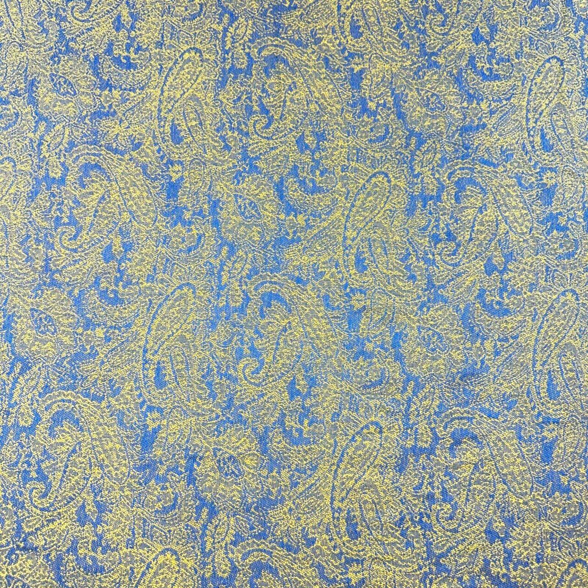 Purple & Gold Paisley Patterned Pashmina Scarf