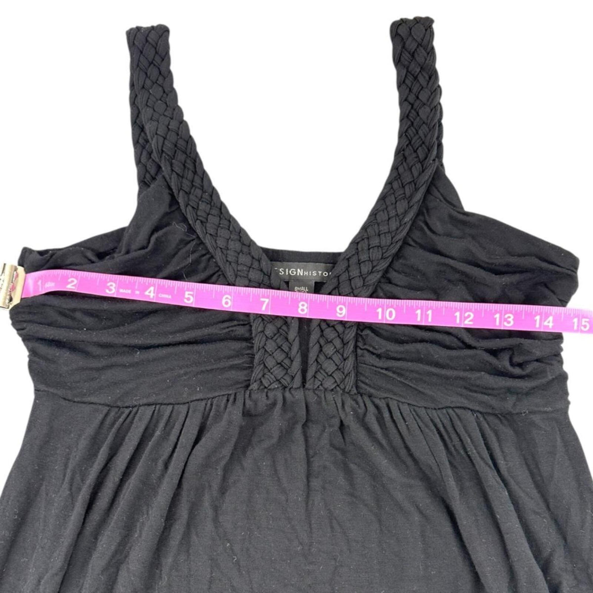 Design History Black Maxi Dress with Braided Straps Bohemian Y2K Fairycore
