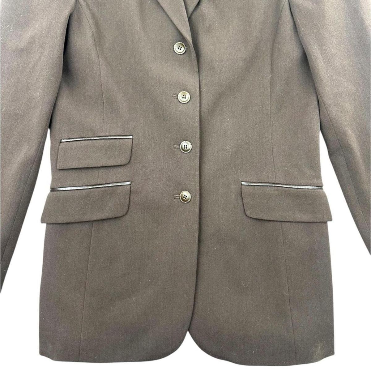 The Limited Brown Wool Blazer Vintage Equestrian Preppy