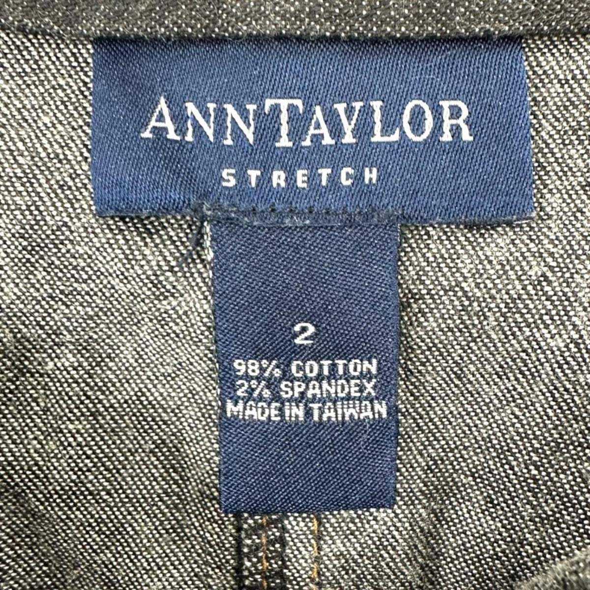 Ann Taylor Dark Wash Denim A Line Skirt Minimalist Y2K Preppy