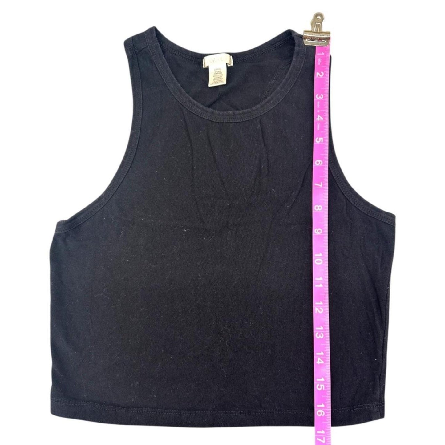 Bozzolo by Fashion Nova Black Cropped Tank Top  Minimalist Casual Preppy
