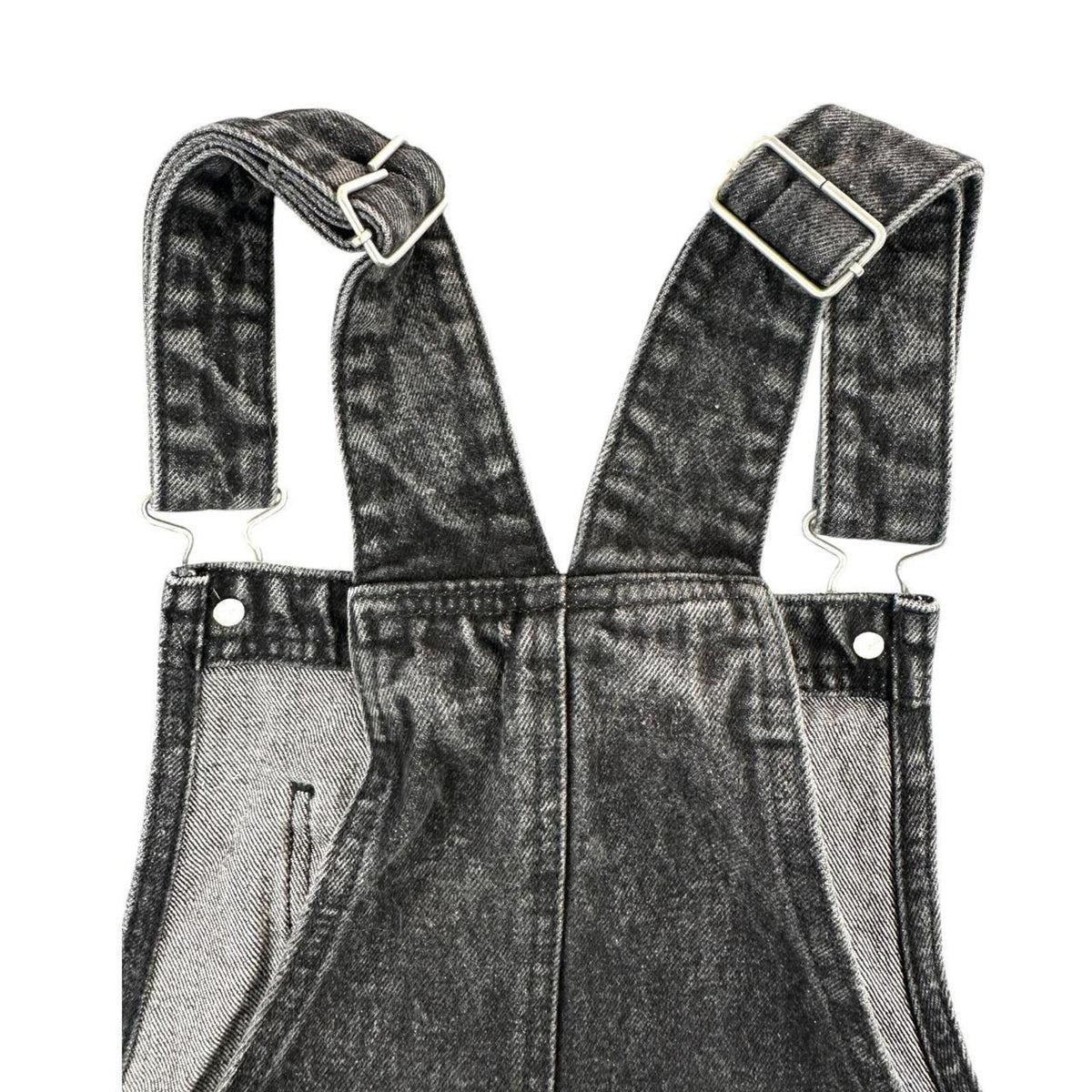 Wild Fable Black Denim Bib Skirt Acid Wash Overall Dress