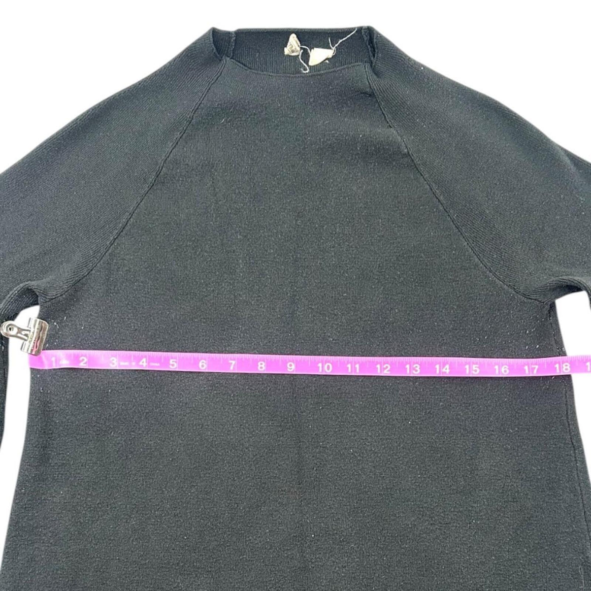 Anthropologie Moth Chester Bell Sleeve Sweater Dress Black Cozy Cottage