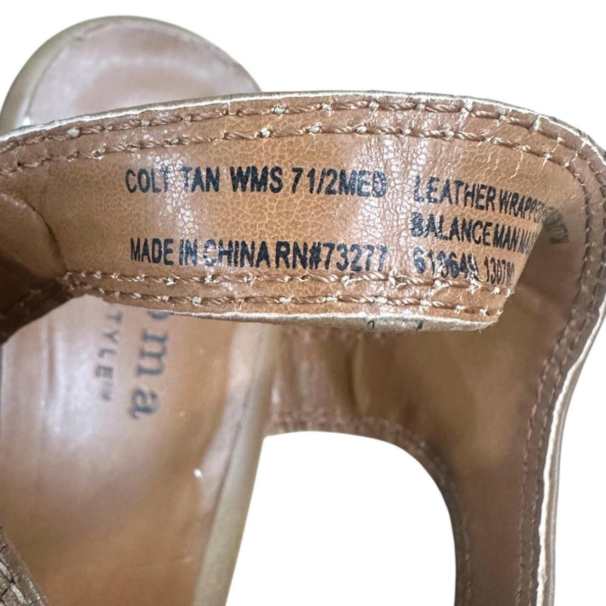 Sonoma Goods for Life Brown Leather T Strap Sandals Y2K Coquette Cottage
