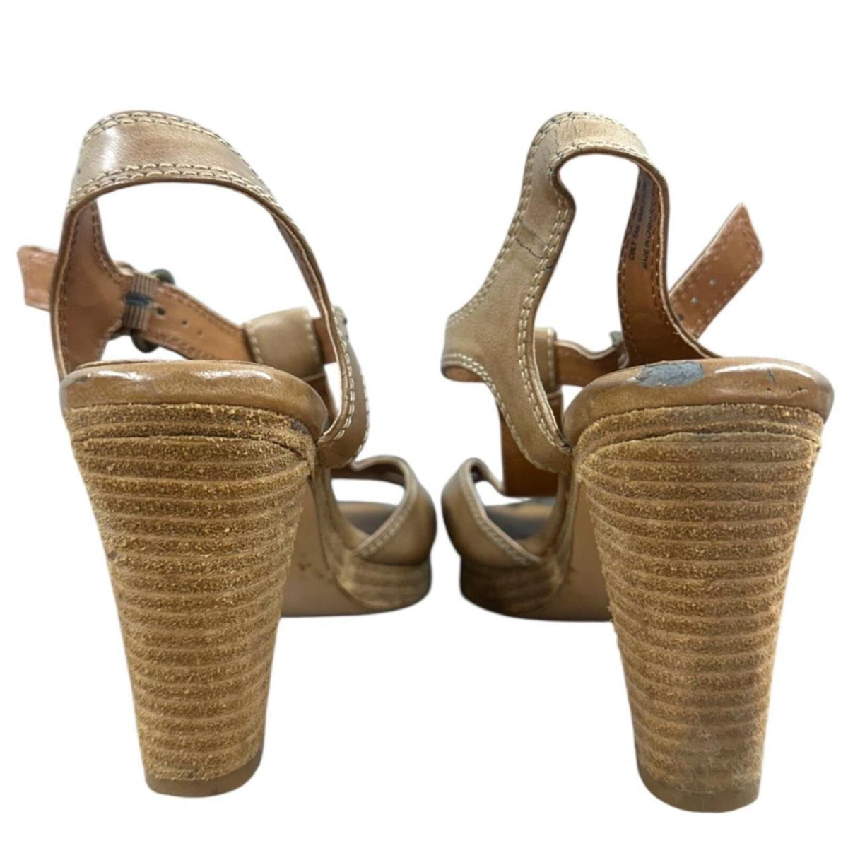Sonoma Goods for Life Brown Leather T Strap Sandals Y2K Coquette Cottage