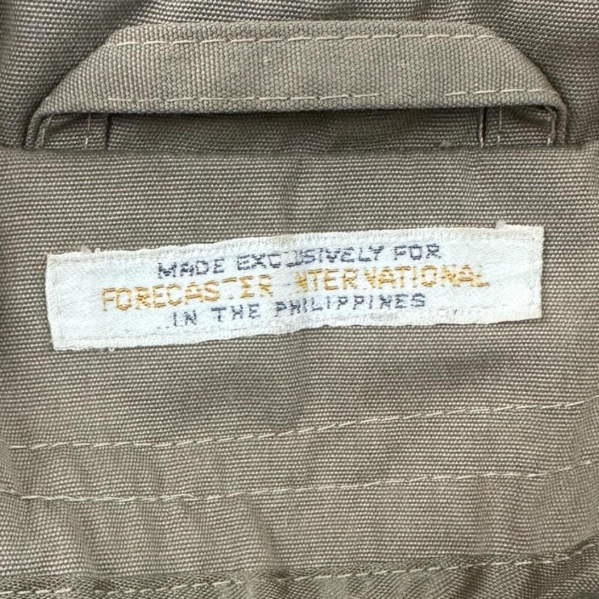 Vintage Forecaster International Khaki Trench Coat Classic 1970s 1980s Outerwear