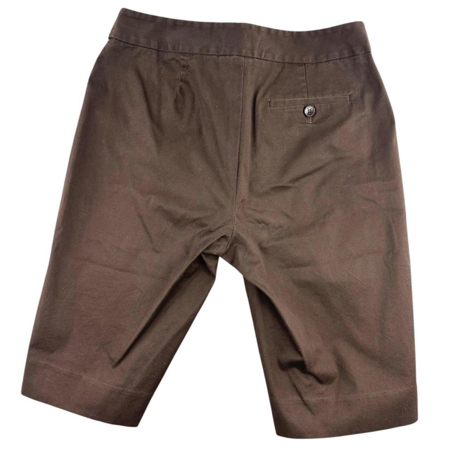 Jones New York Brown Stretch Culotte Shorts Classic Minimalist Preppy