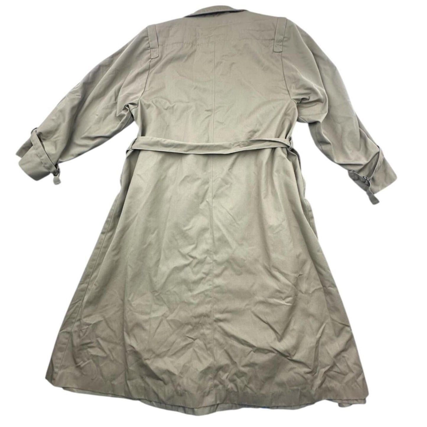 Vintage Forecaster International Khaki Trench Coat Classic 1970s 1980s Outerwear