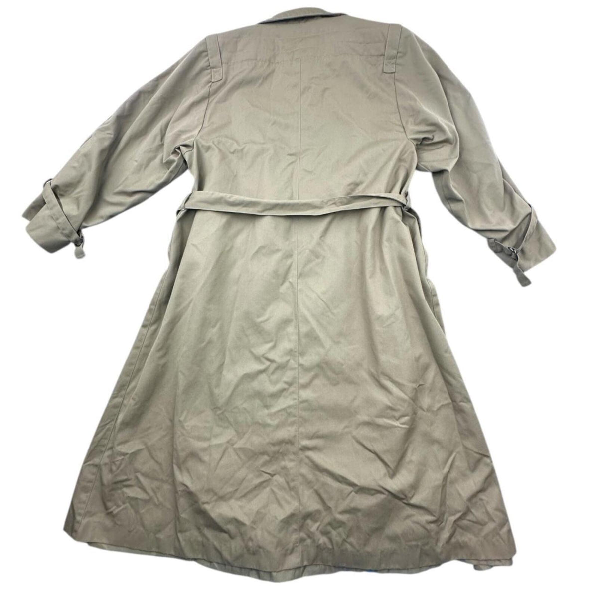 Vintage Forecaster International Khaki Trench Coat Classic 1970s 1980s Outerwear