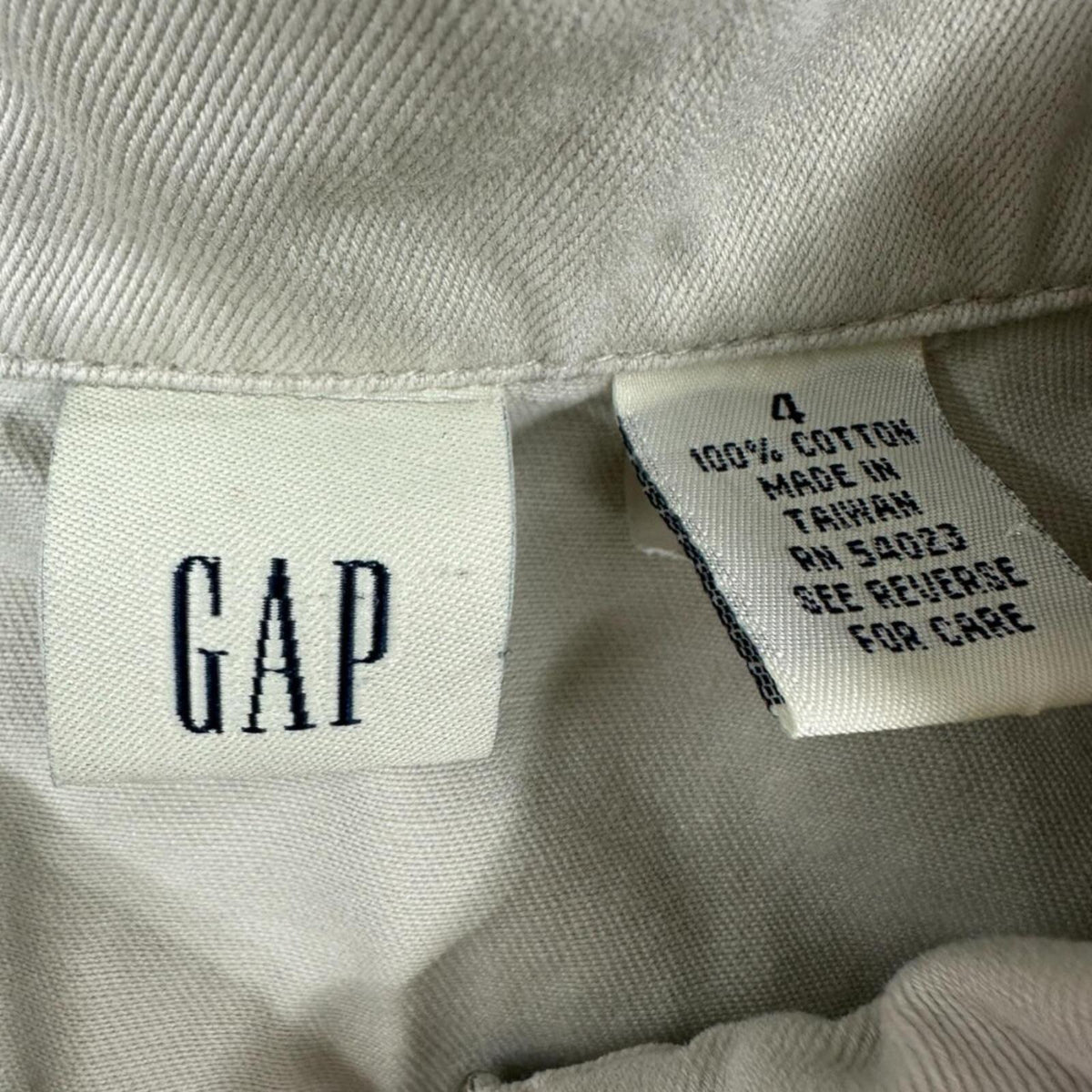 Vintage GAP Sleeveless Utility Dress Cream Tan Y2K Coquette Girl