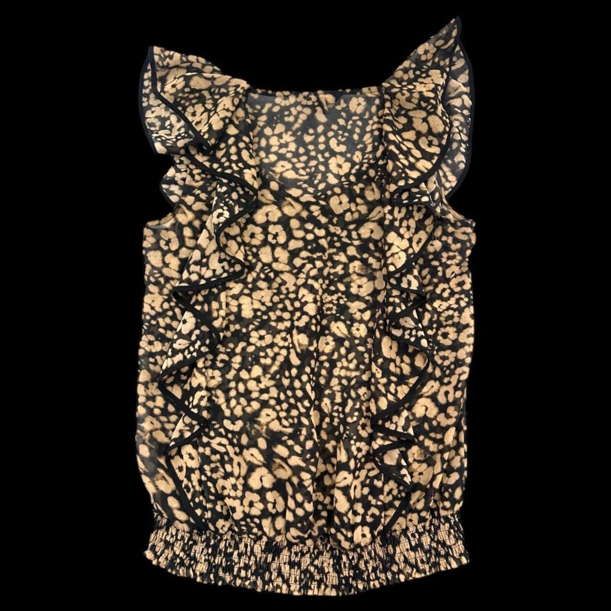 Express Leopard Print Sleeveless Blouse Y2K Style