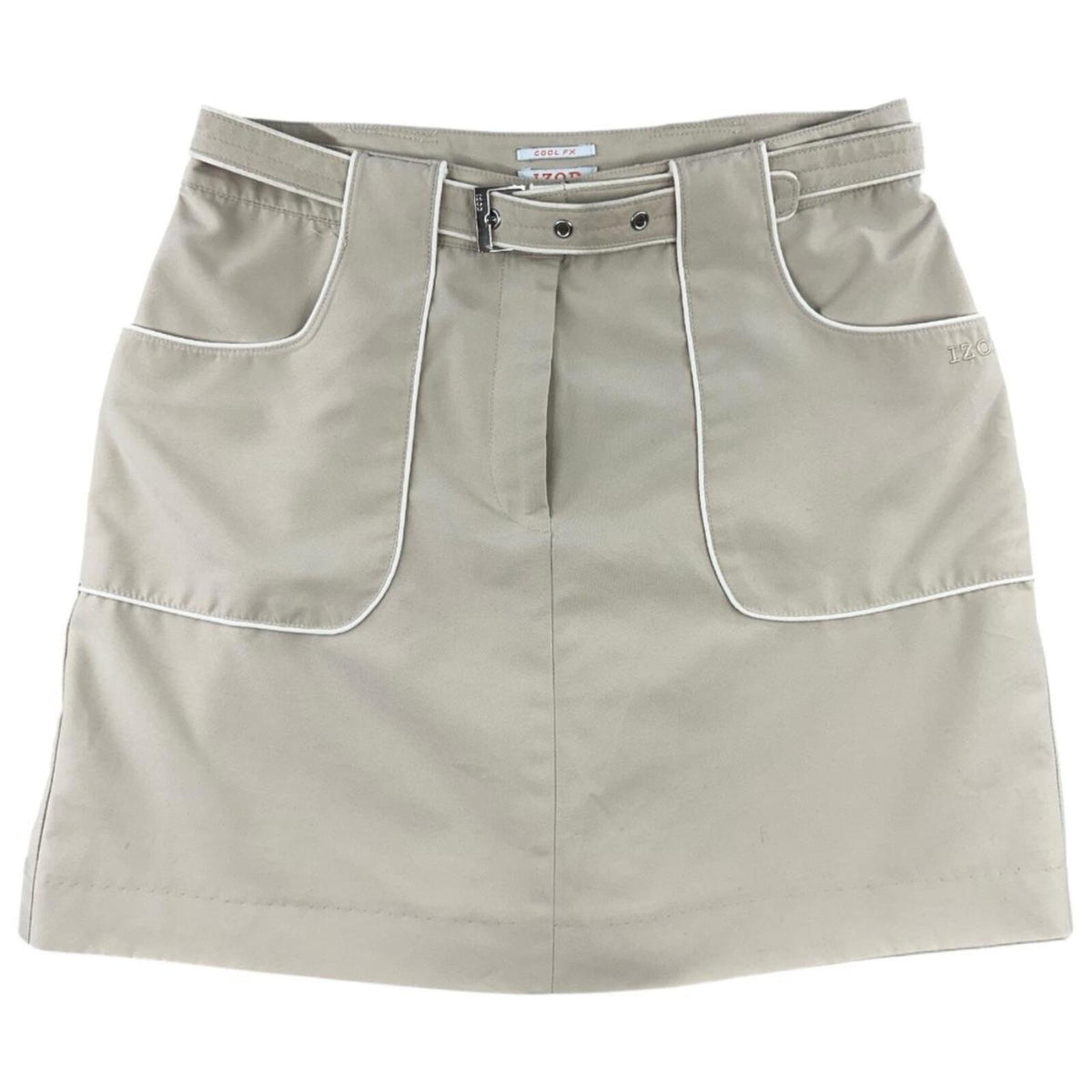 IZOD XFG Cool FX Skort Beige Athletic Golf Tennis Skirt